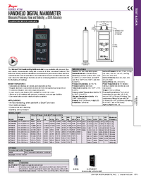 Thumbnail of document Brochure - 477AV Handheld Digital Manometer